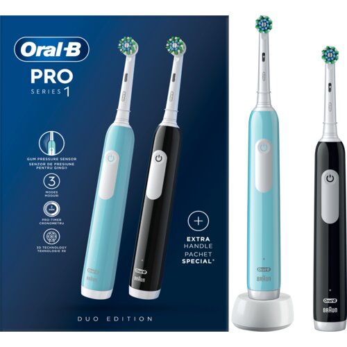 Oral-b Pro1 duo, električne četkice za zube, 2 kom Slike