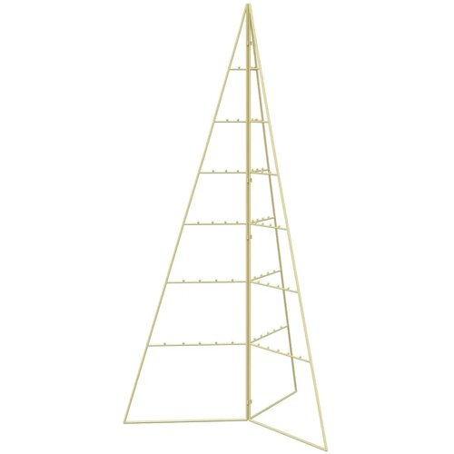  Metalna božićna jelka KUOPIO 140 cm Čelik Zlatno - 140 cm Zlatno bez LED svjetala Slike