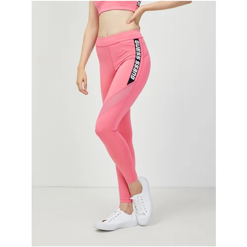 Guess Pink Women's Sports Leggings Angelica - Women