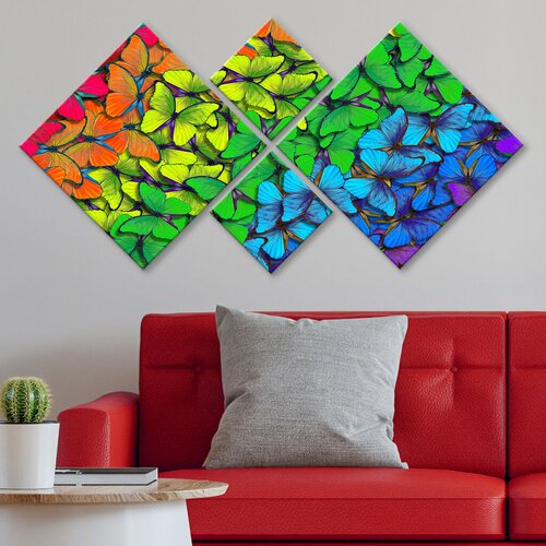 Wallity slika 4MDF1270004971, 60x115 cm, 4 dijela Cijene