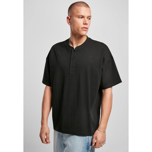 Urban Classics Oversized Henley T-shirt black Slike