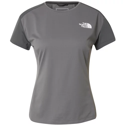 The North Face Tehnička sportska majica 'VALDAY' siva / bijela