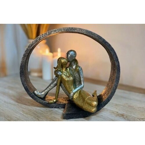 Aberto Design dekorativna figura CY0449, 23x27x10 cm, zlatna boja Cene