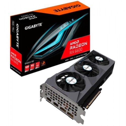 Gigabyte radeon rx 6600 eagle 8G 128bit 8GB DDR6 GV-R66EAGLE-8GD  grafička kartica Slike