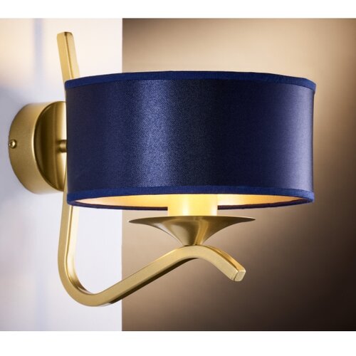 Jupiter 2115 - zidna lampa kaszmir 1xE27/15W/230V plava/zlatna Slike