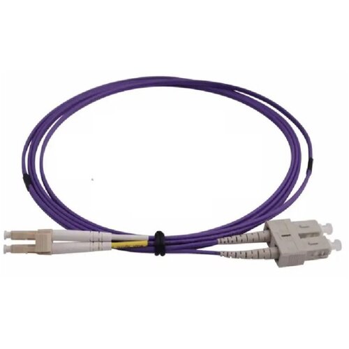  FO SC/UPC - LC/UPC MM 3M OM4 DX Purple Slike