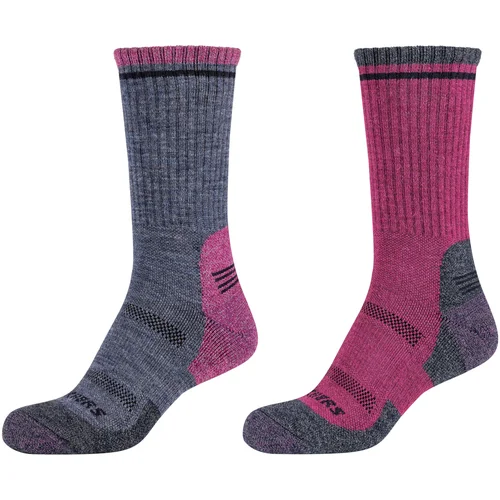 Skechers 2PPK Women Trail Wool Socks Ružičasta