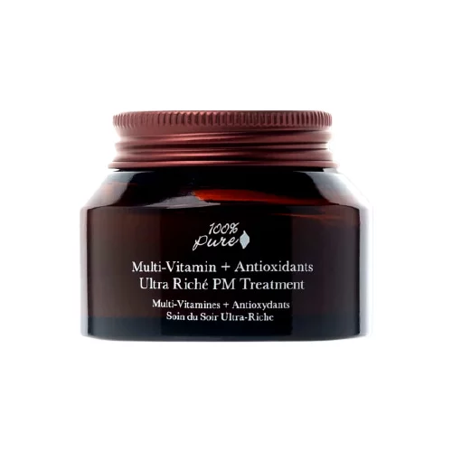 100% Pure Ultra Riche PM Treatment - tretma z multivitamini + antioksidanti - 42,50 g