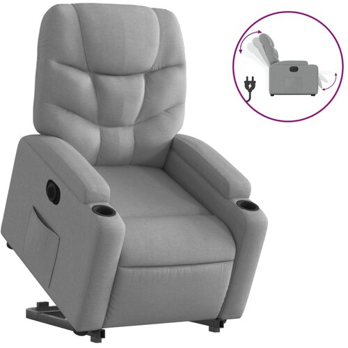 Maison Chic Električni naslanjač - Relax naslanjač s funkcijo vstajanja svetlo siv, (22062048) Cene
