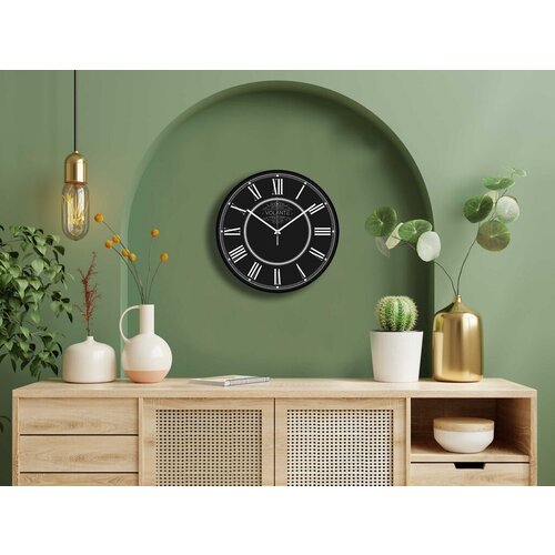 Wallity Zidni sat 1T261214-Syh2Byz, 35x35 cm, Crni Cene
