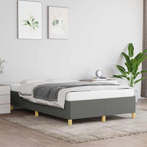 Furnova Posteljni okvir brez vzmetnice temno siva 120x190 cm blago, (21940381) Cene