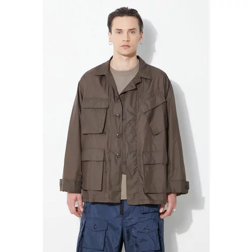 Engineered Garments Jakna BDU Jacket za muškarce, boja: zelena, za prijelazno razdoblje, oversize, OR177.KD018