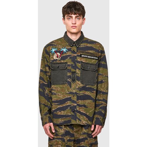 Diesel Jacket - SBUNNELLCMF SHIRT patterned Cene