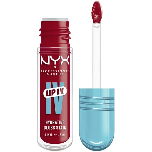 NYX Professional Makeup Lip IV dolgoobstojni sijaj za ustnice z vlažilnim učinkom odtenek Cherry Drenched 5 ml Slike