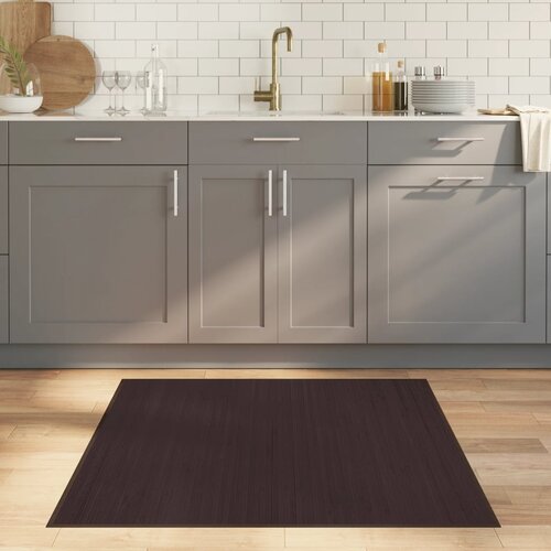 vidaXL Tepih kvadratni tamnosmeđi 100 x 100 cm od bambusa Cijene