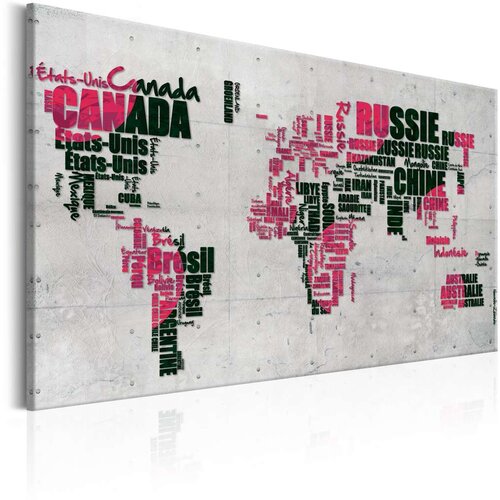  Slika - World Map: The French Connection (FR) 90x60 Slike
