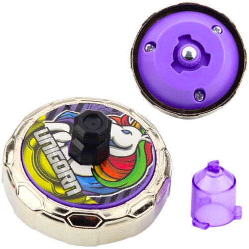  Leteći disk Unicorn Spinner Launcher Set ljubičasti Slike