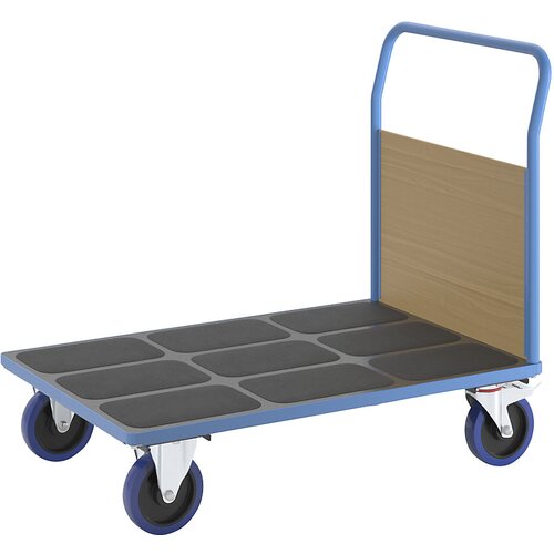 eurokraft pro ploski voziček s čelno steno, ploščad dxš 1200 x 800 mm, polno elastična Cene