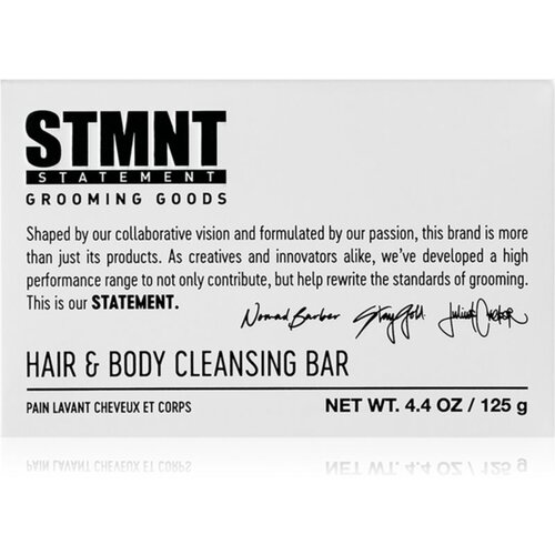 STMNT Care Hair &amp;amp; Body Cleansing Bar čistilno trdo milo za lase, brado in telo 125 g Slike