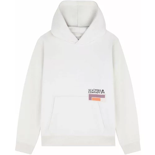 Scalpers Sweater majica 'Tetris' ljubičasta / narančasta / crna / prljavo bijela