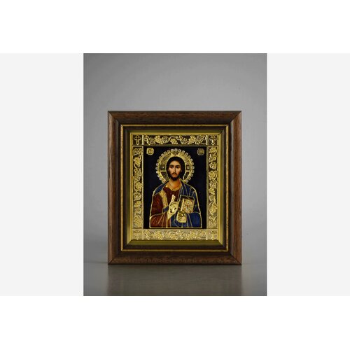  Ikona u ramu Gospod Isus Hristos Pantokrator, 98x118x22mm Cene