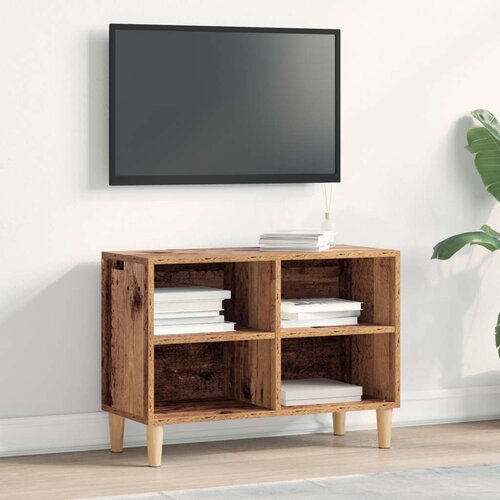 TV kabinet s drvenim nogama Starinsko drvo 69.5x30x50 cm Cijene