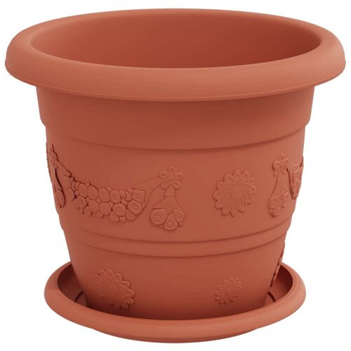  Saksije za biljke 24 pcs Crvena cigla &amp;Oslash; 26 x 21.5 cm Plastika Slike