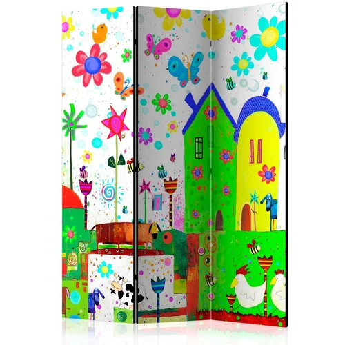  Paravan u 3 dijela - Happy farm [Room Dividers] 135x172