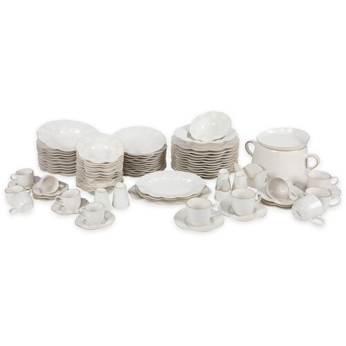 Kütahya Porselen 83-delni jedilni set iz porcelana Kütahya Porselen Lux Cene