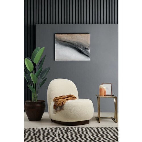 Atelier Del Sofa stolica s naslonom Tina - Bouclet bela Slike