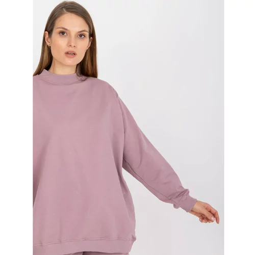 Fashion Hunters Basic oversize dusty pink sweatshirt