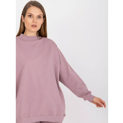 Fashion Hunters Basic oversize dusty pink sweatshirt Slike