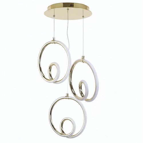 Toolight Viseća LED lampa s tri zlatna prstena LHJ095-3CP GOLD Slike