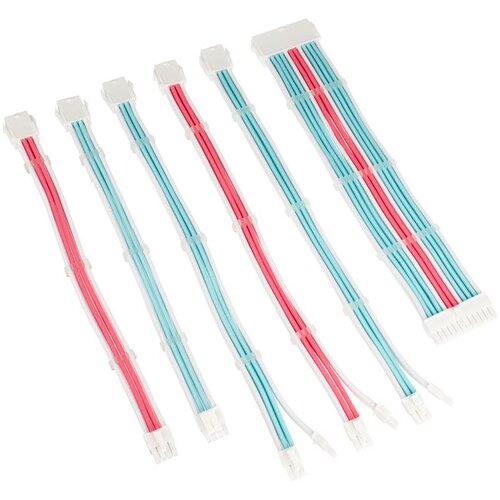 Kolink Core Adept Braided Expansion Kit - Brilliant White/Neon Blue/Pure Pink, (21405999) Cene