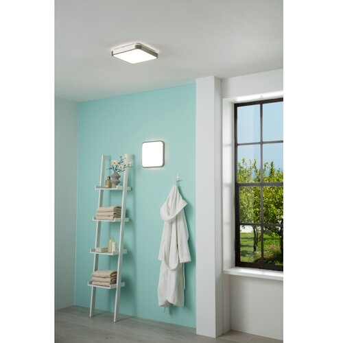 Eglo manilva 1 plafonjera/1, led, 16w, 1500lm, 290x290, nikl-mat/bela Slike