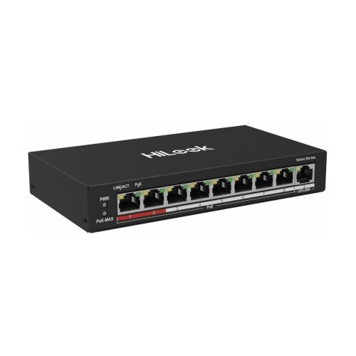 Hilook stikalo 100M 9-port 8x PoE mini kovinsko ohi&scaron;je NS-0109P-60(B) Cene