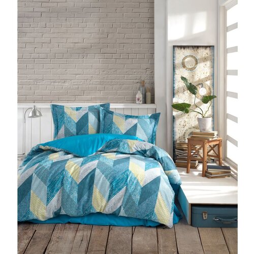  Anatolia - Plavi i Žuti Ranforce Set Posteljine Cene