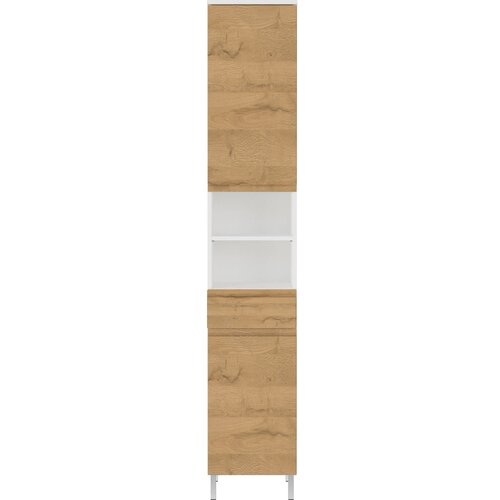 Germania Bela visoka kopalniška omarica v hrastovem dekorju 34x190 cm Torrance - Germania Cene