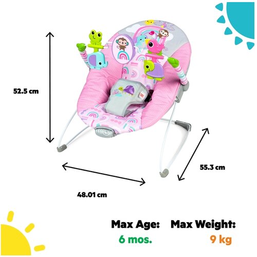 Kids II BRIGHT STARTS LEZALJKA ZA BEBE - PINK PARADISE 16732 Cene