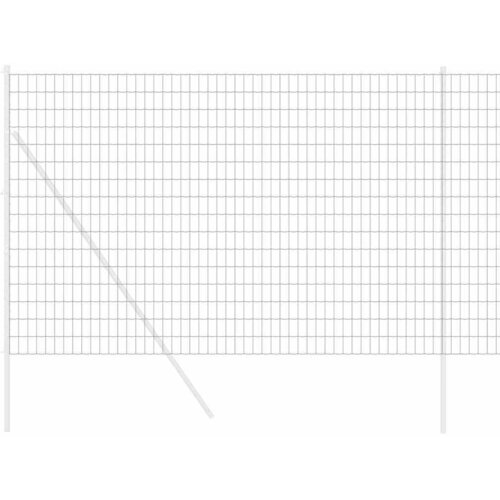 Euro ograda 1,5 x 10 m Željezo prekriveno PVC-om Siva Slike
