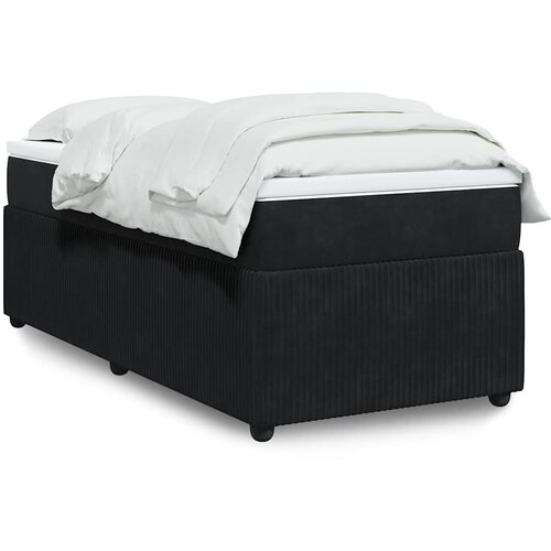  Box spring krevet s madracem crni 90x190 cm bar&scaron;unasti Cijene