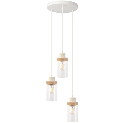 Visilica na sajli WOODNEST 3xE27/15W/230V borovina/krem Cene