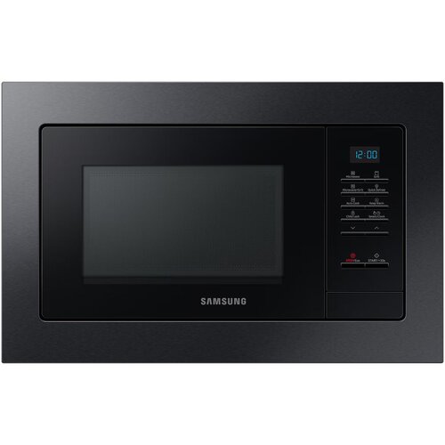 Samsung ugradbena mikrovalna pećnica MG23A7013CA/OL grill, crni inox Slike