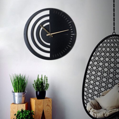 Wallity zidni sat 50x50cm Crni Cene