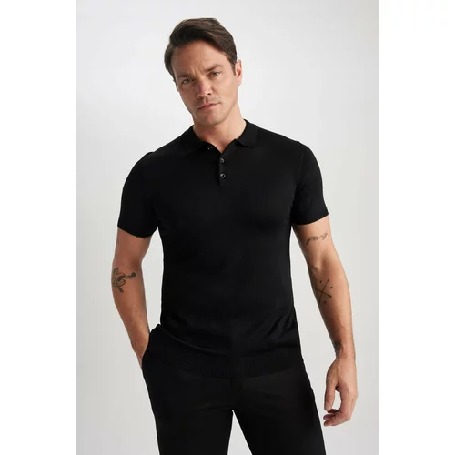 Defacto Slim Fit Polo Collar Knitwear Polo T-Shirt
