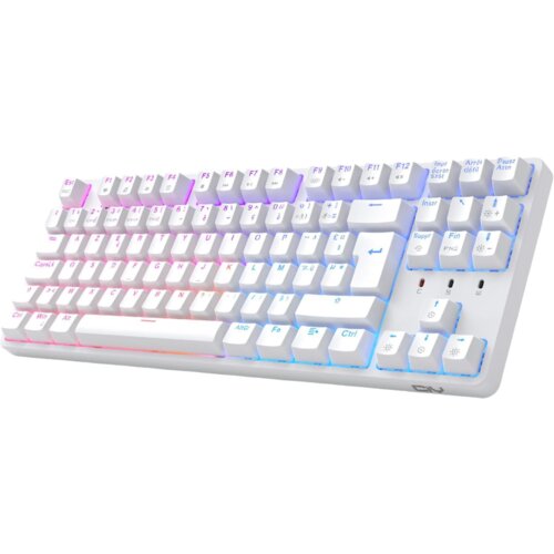 NIKCORP Mehanska igralna tipkovnica TKL CIY Hot-Swap AZERTY žična RGB zamenljiva stikala, bela, (5000249686) Cene
