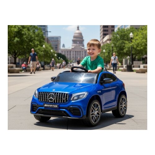  Mercedes &ndash; Benz AMG GLC 63S coup&eacute; Plavi Dečiji Licencirani Džip Cene