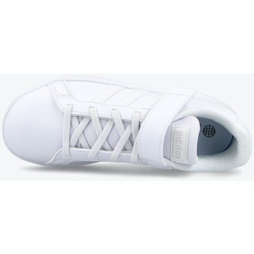 Adidas Čevlji Grand Court 2.0 El K FZ6160 Ftwwht/Ftwwht/Greone Slike