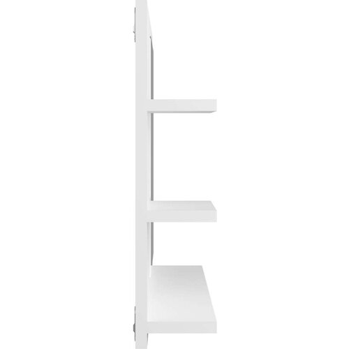 VidaXL Kopalni&amp;scaron;ko ogledalo belo 60x10,5x45 cm iverna plo&amp;scaron;ča Slike