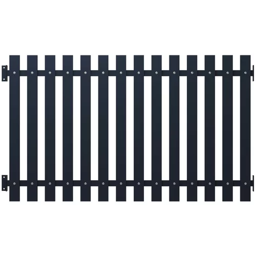 PANEL za ogradu antracit 170,5 x 75 cm čelik obložen prahom